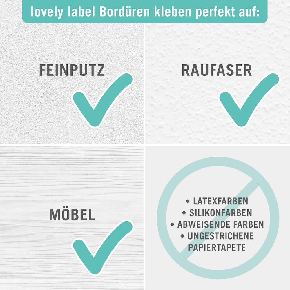 Bordüre „Traumfänger & Wimpel” Rosa/Mint/Beige