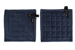 Grydelapper DENIM - SÆT/2 - 20x20 cm