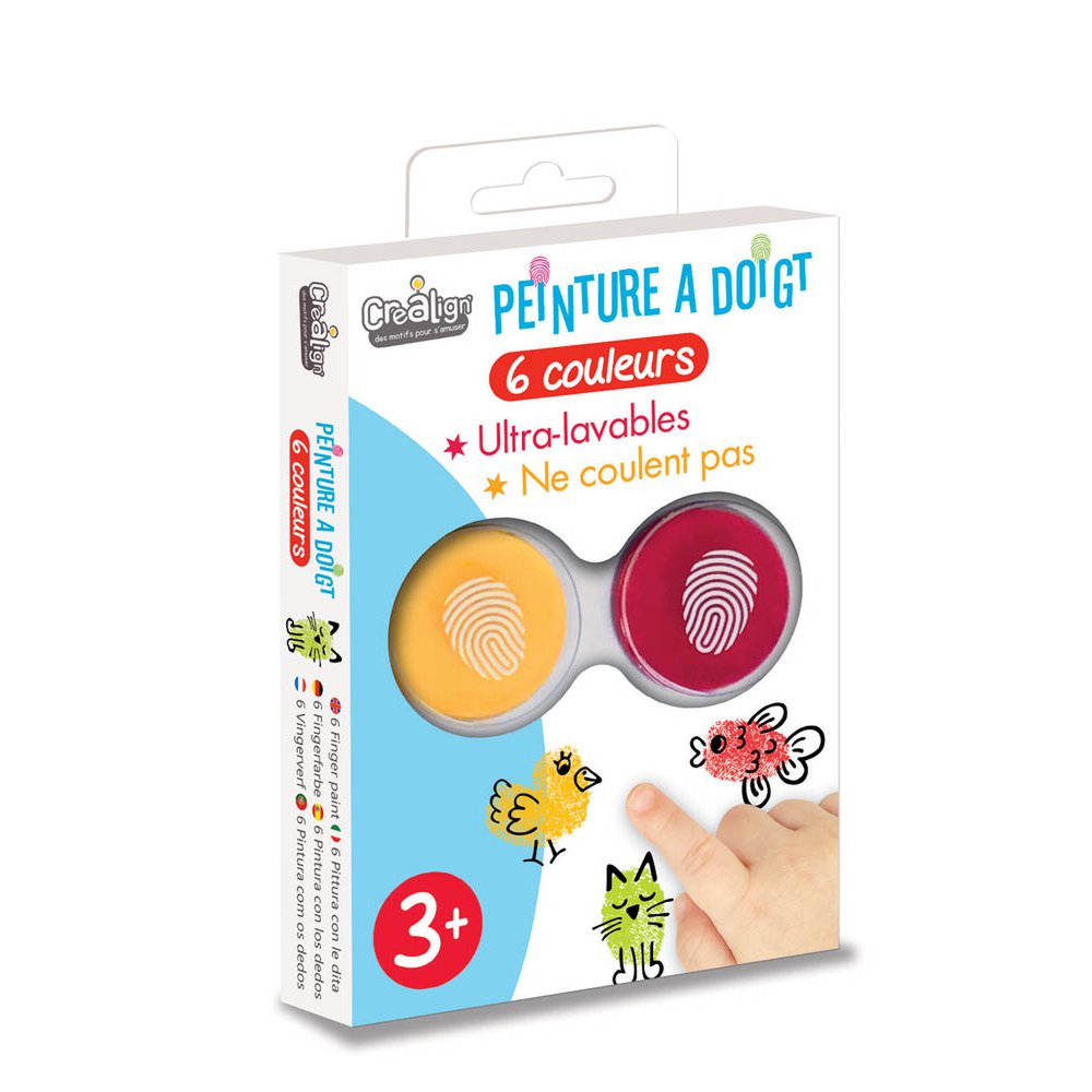 Pack 6 Fingerstempelkissen