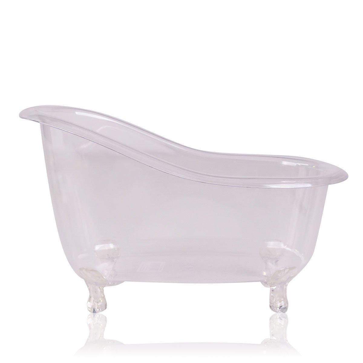 Baignoire décorative en plastique, couleur : transparent