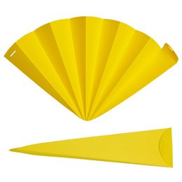 Éventail à main, éventail, éventail, jaune opaque
