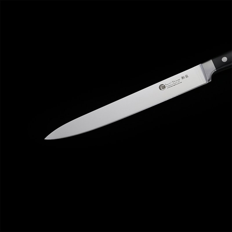Couteau poisson et jambon IZUMI ICHIAGO Sashimi, manche Tecaran, "Couteau de Chef Professionnel"