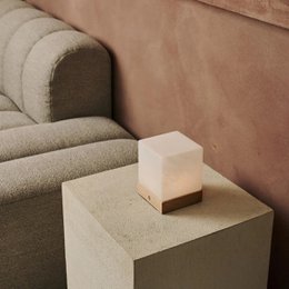 Yce Lysebrun Trådløs Trælampe