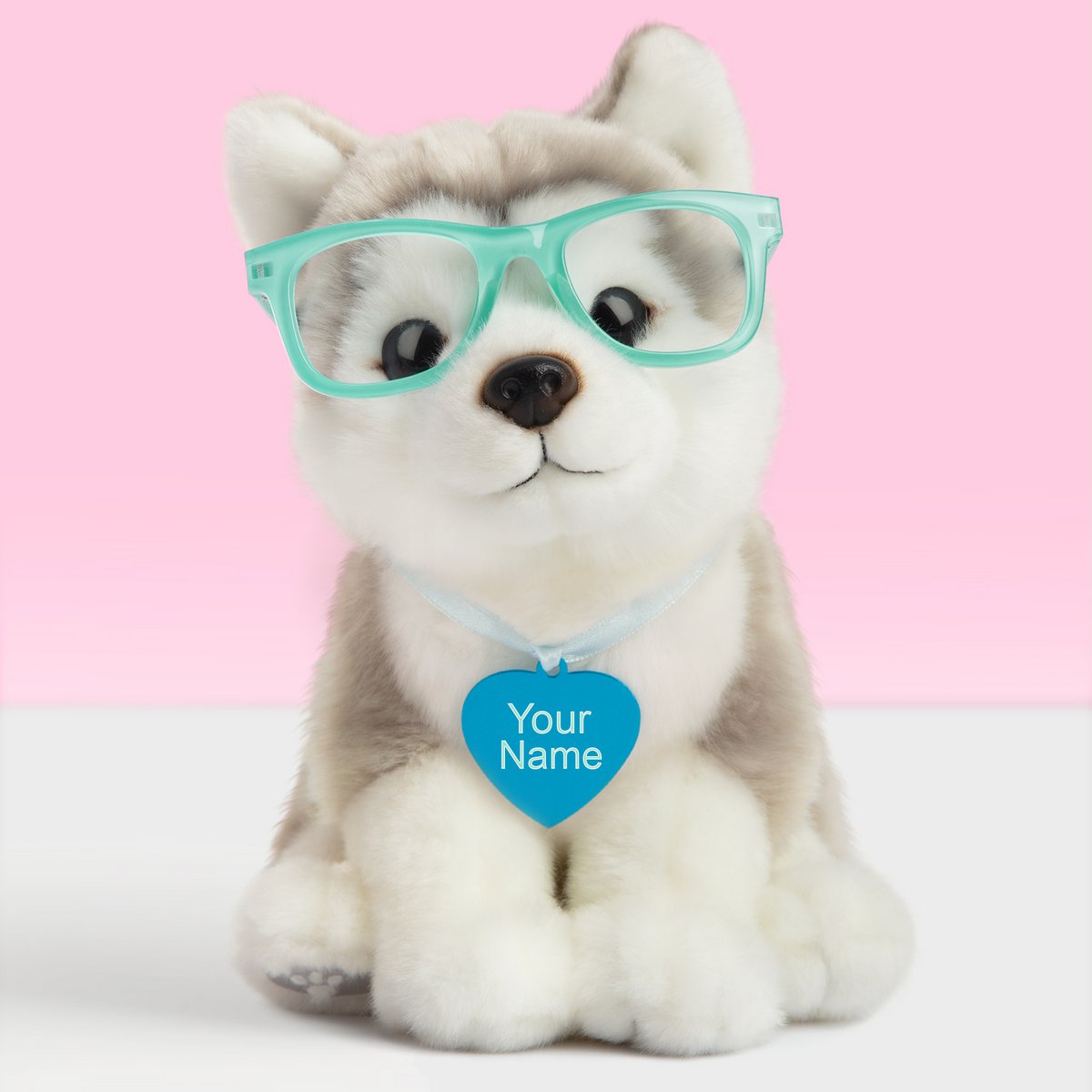 Studio Pets 23 cm Wolfie - Husky Puppy with glasses
