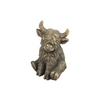 Schotse hooglander Yuki polystone L11,5B11,5H18,5CM bruin