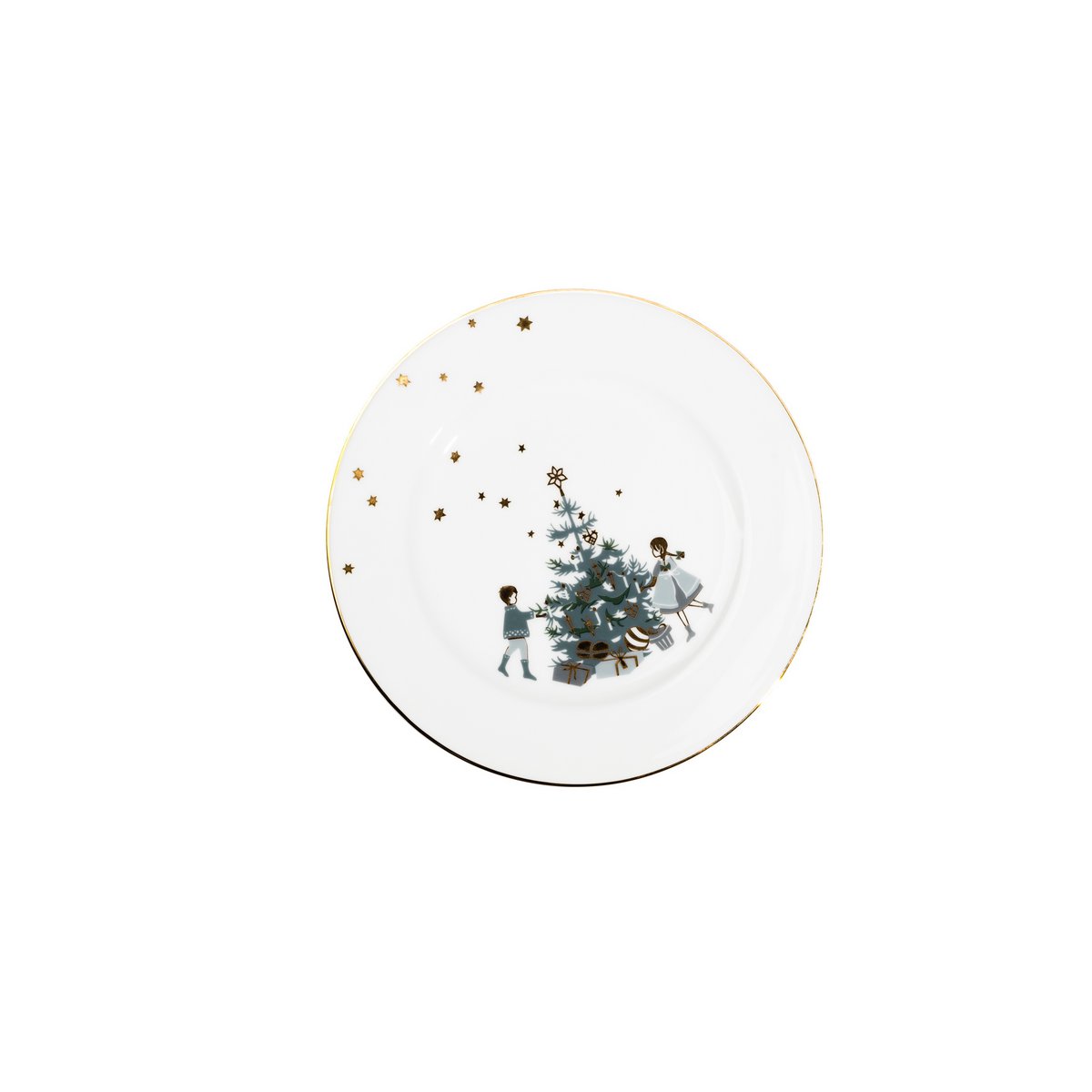 Winter Stars, Plate with Christmas Tree, 21 cm
