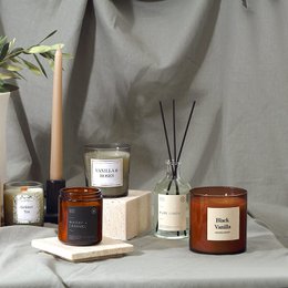 Bougie parfumée aromathérapie 200g – 5 variantes de parfum, cire naturelle, 40h