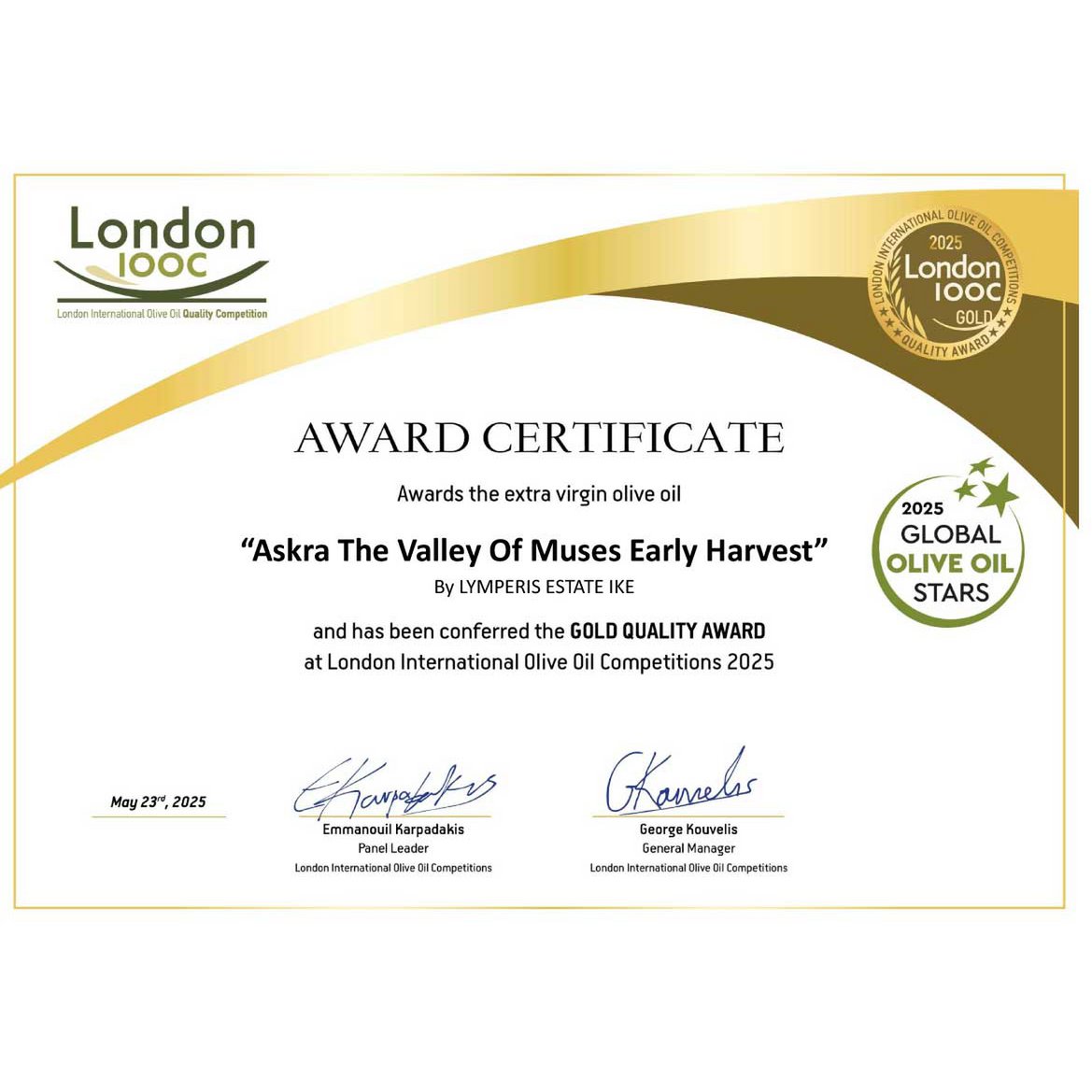 ASKRA Early Harvest Monovarietal Extra Virgin Olive Oil