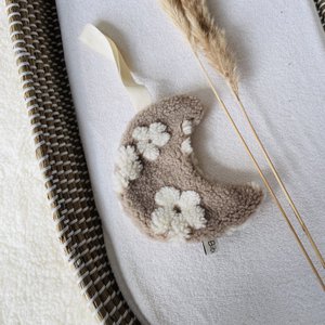 Pacifier cloth - Flower Beige