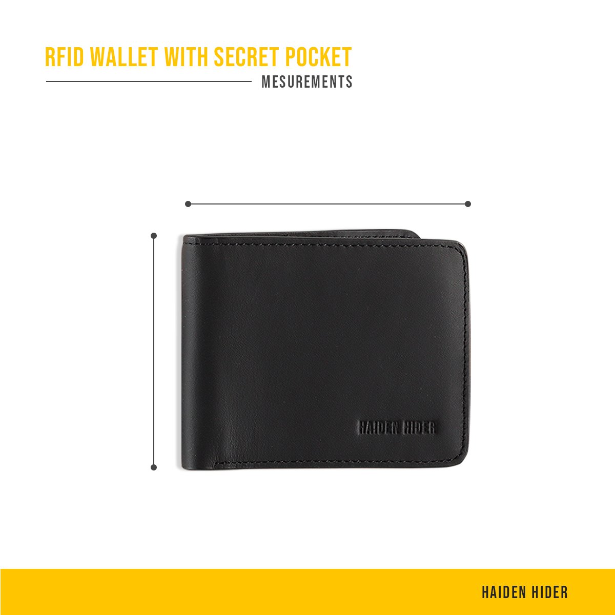 RFID- und NFC-Geldbörse – Anti-Skim-Geldbörse aus schwarzem Leder – 9 Karten – Geschenk Herren – Brieftasche