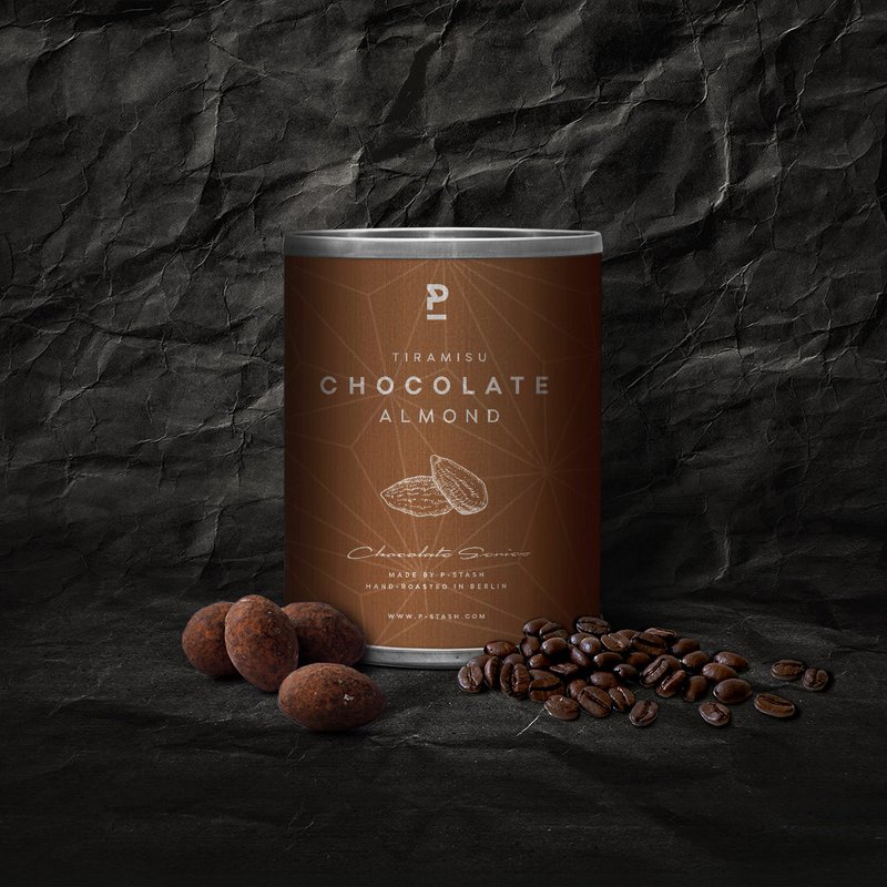 12x Mandel - Mørk Chokolade med Tiramisu - Mini 60g