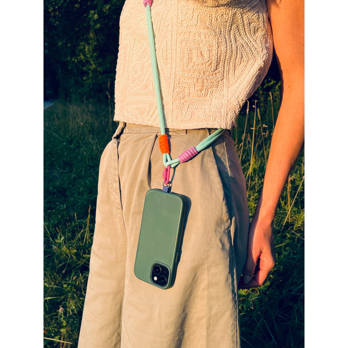 Telefoonketting 'LANA' - turkoois