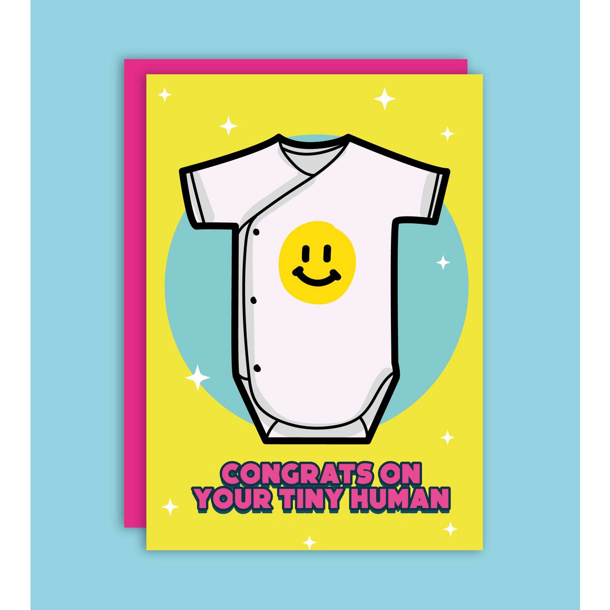 Kleine menselijke baby wenskaart
