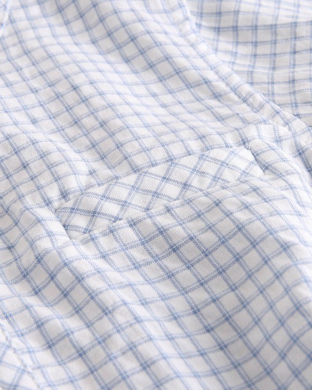 Pastel Blue Plaid Shirt M20-21501413 Kid