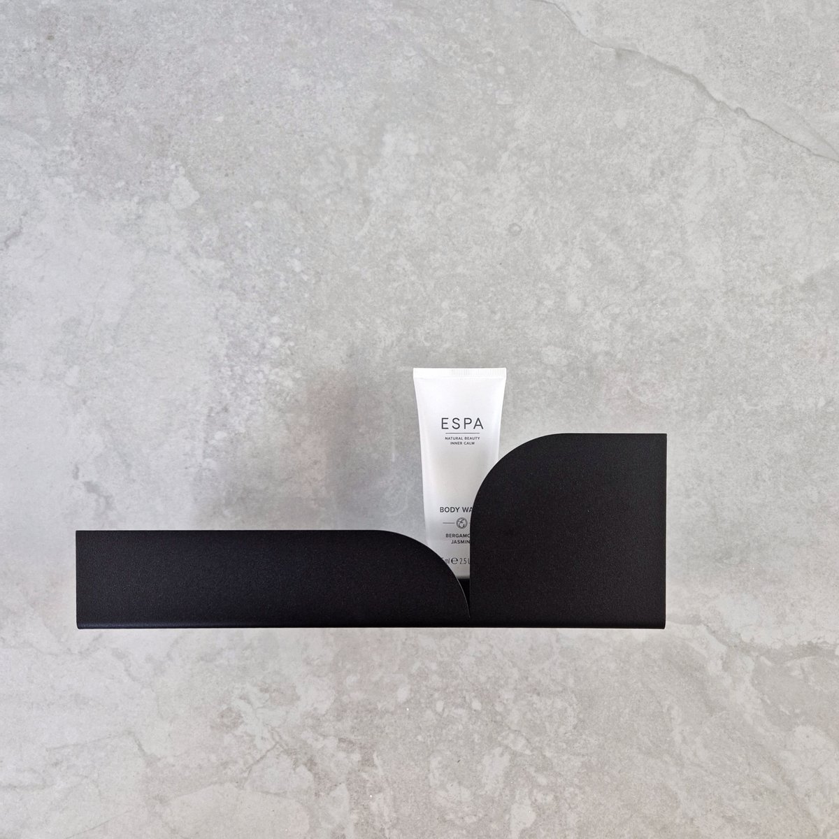 Metal shower shelf BAUHAUS, white, beige or black