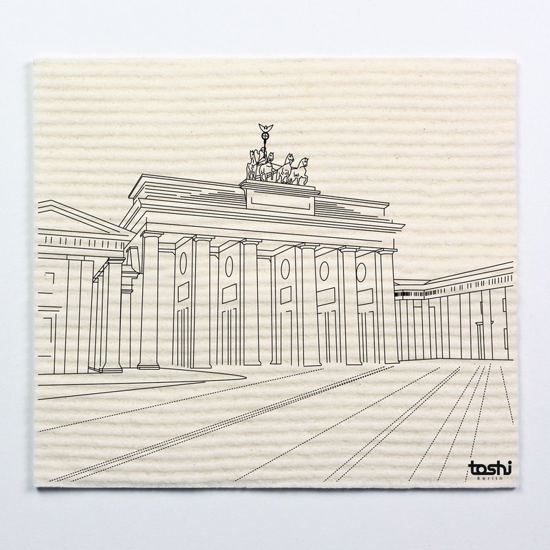 Sponge cloth furbi: Brandenburg Gate