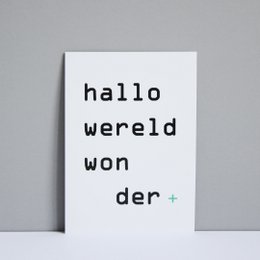 "Hallo Weltwunder"