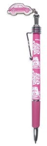 Volkswagen VW Kever Pen met Charm - Love that Bug/Pink