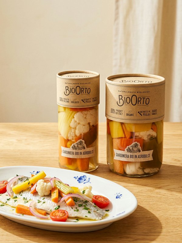 Biologische zoetzure Giardiniera