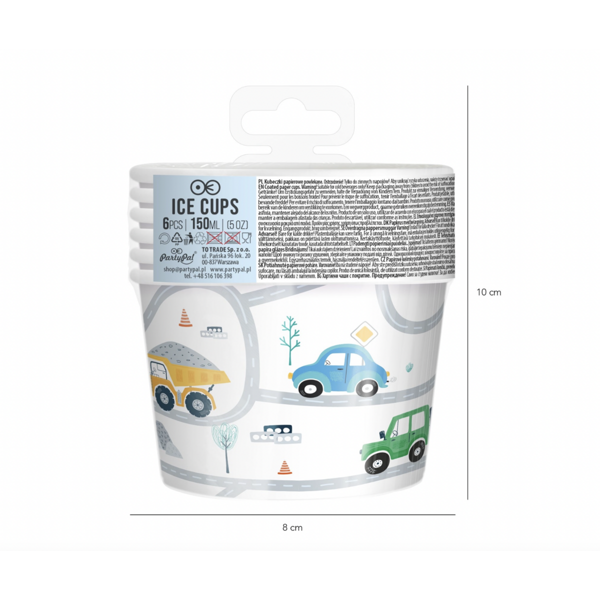 Véhicules pour coupes à glace | 6 pièces | 150 ml