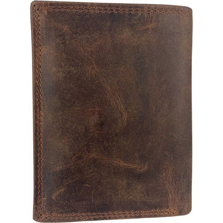 Portefeuille masculin cognac rfid anti-skim pour hommes portefeuille en cuir