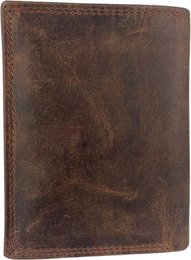 Wallet Men Cognac RFID Anti Skim Mens Wallet Real Leather