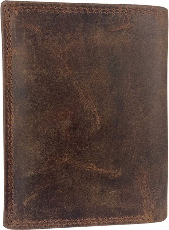 Wallet Men Cognac RFID Anti Skim Mens Wallet Real Leather
