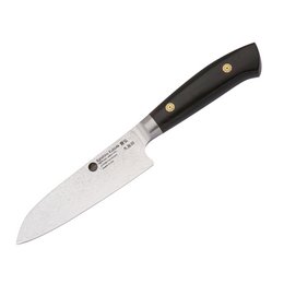 KATAHIRO KUBOTA Sense 3-tlgs. Santokumesser Damast mit Bambus Magnetmesserhalter, Japanischer VG-10 damast Edelstahl mit  Griff Ebenholz