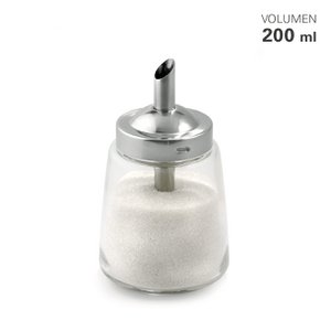 Sugar dispenser glass / stainless steel 200 ml