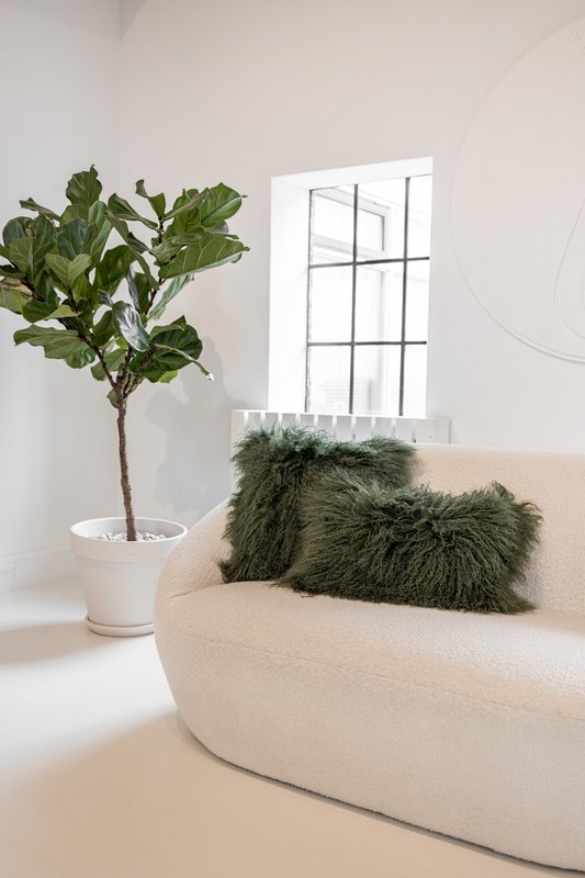 Tibet sheepskin cushion | 15 colors | 45x45cm