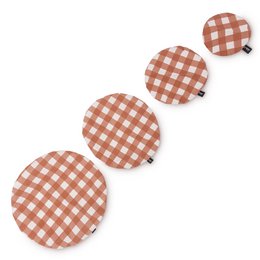 PACK 4 CUBRE PLATOS VICHY ESTAMPADO HF
