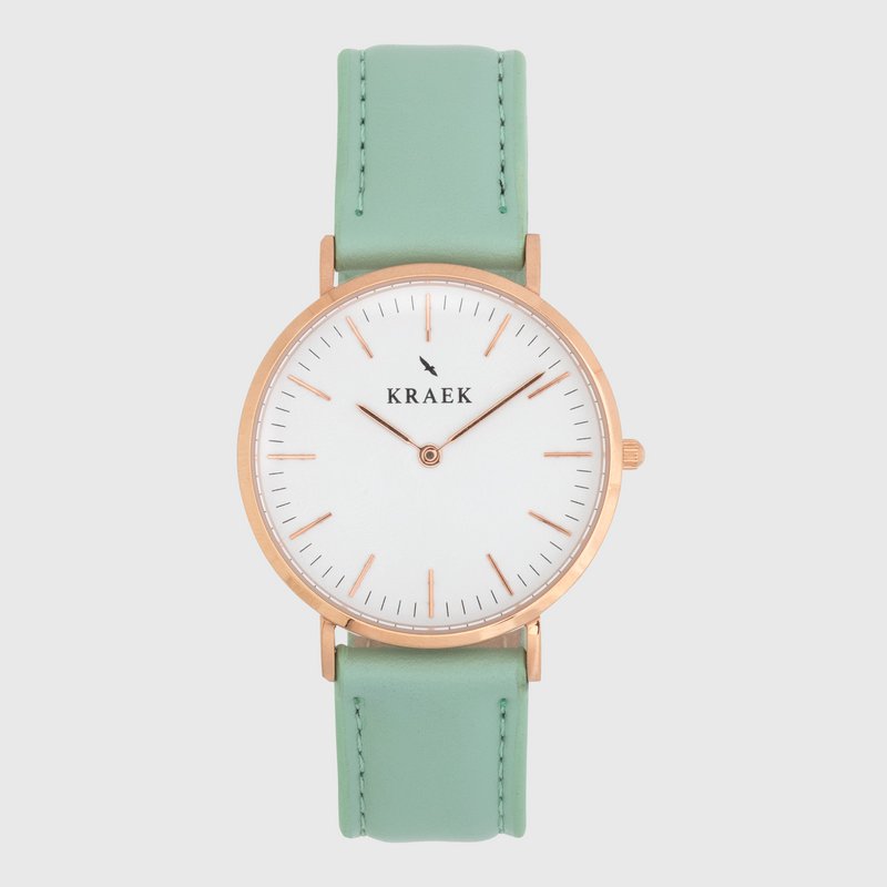 Adeline | Rose Gold | Green | 36 mm