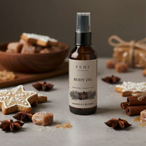 Lichaamsolie Wishes & Crumble, 100 ml.