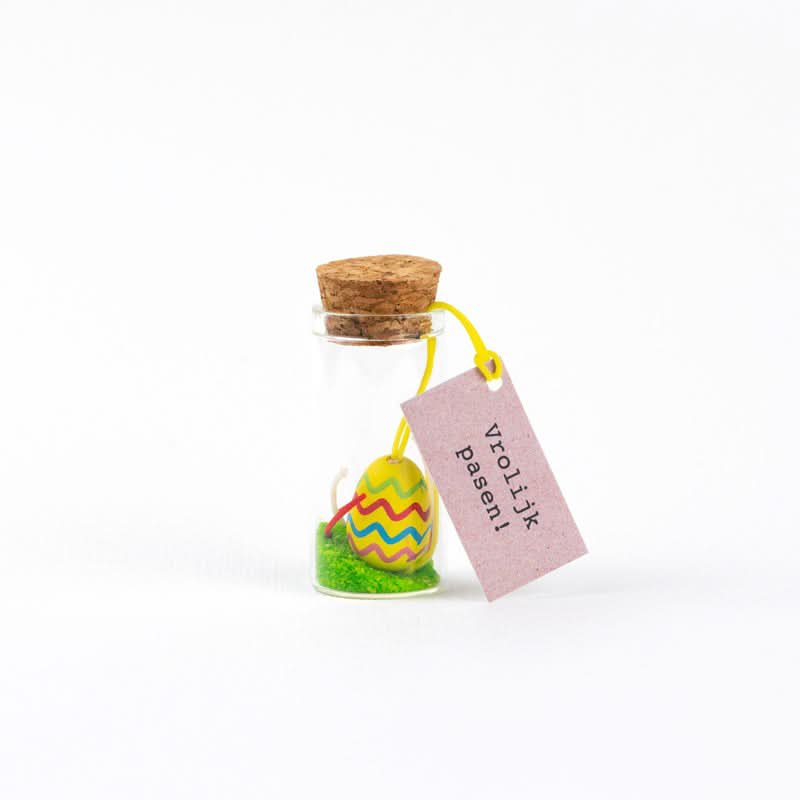 Happy easter egg yellow
