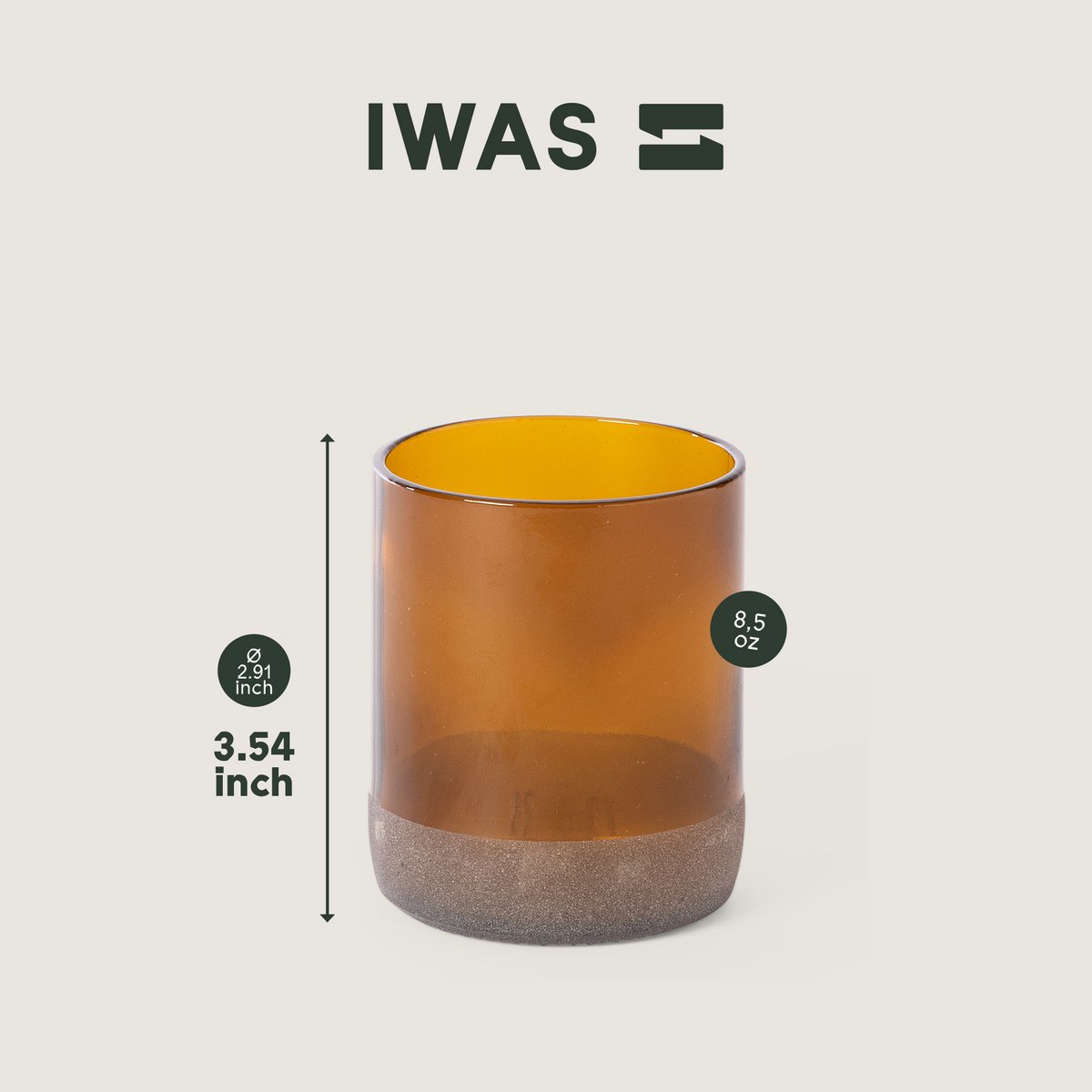 Drikkeglas Auburn - Short (sæt med 6)