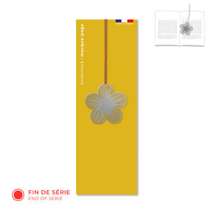 Flower metal bookmark