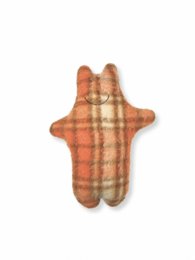 Flodhest krammetøj - Vintage uldtæppe - Orange