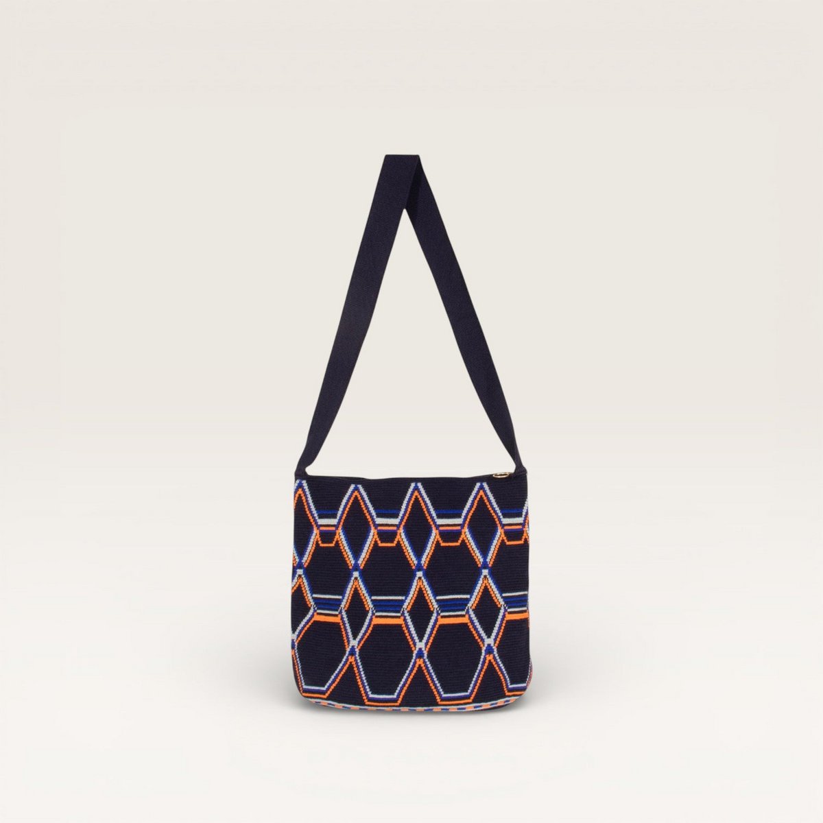Geometrisk oval crossbody-taske | Flåde