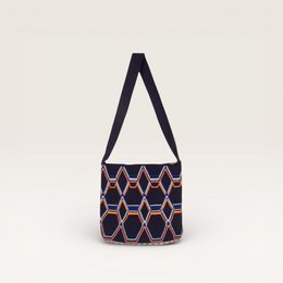 Geometrisk oval crossbody-taske | Flåde