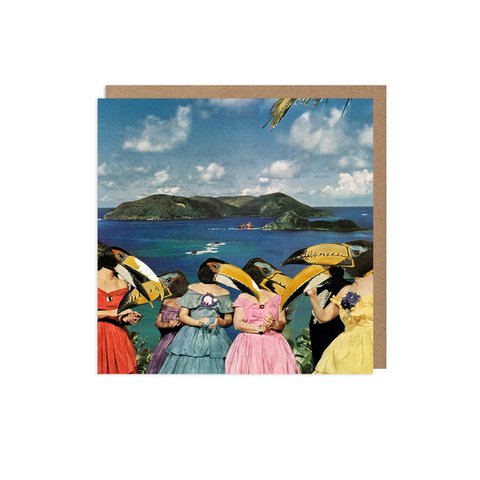 Toucan Ladies Collage Card