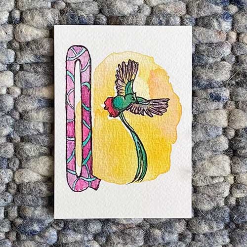 Tarjetas ABC de animales (tamaño A6)