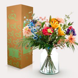 Kunstige blomster - buket M - temmelig kraftfuld - 67 cm