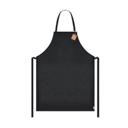  Black apron adjustable straps knee-length kitchen cooking protective wear
