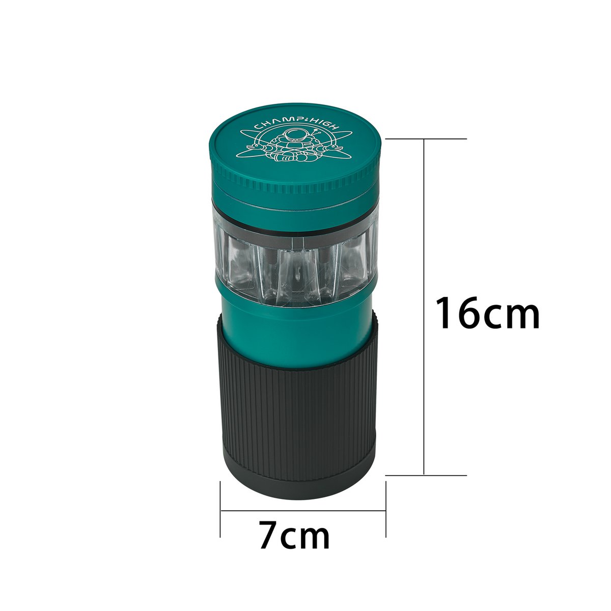 Plastic grinder with cone filler – CHAMP HIGH
