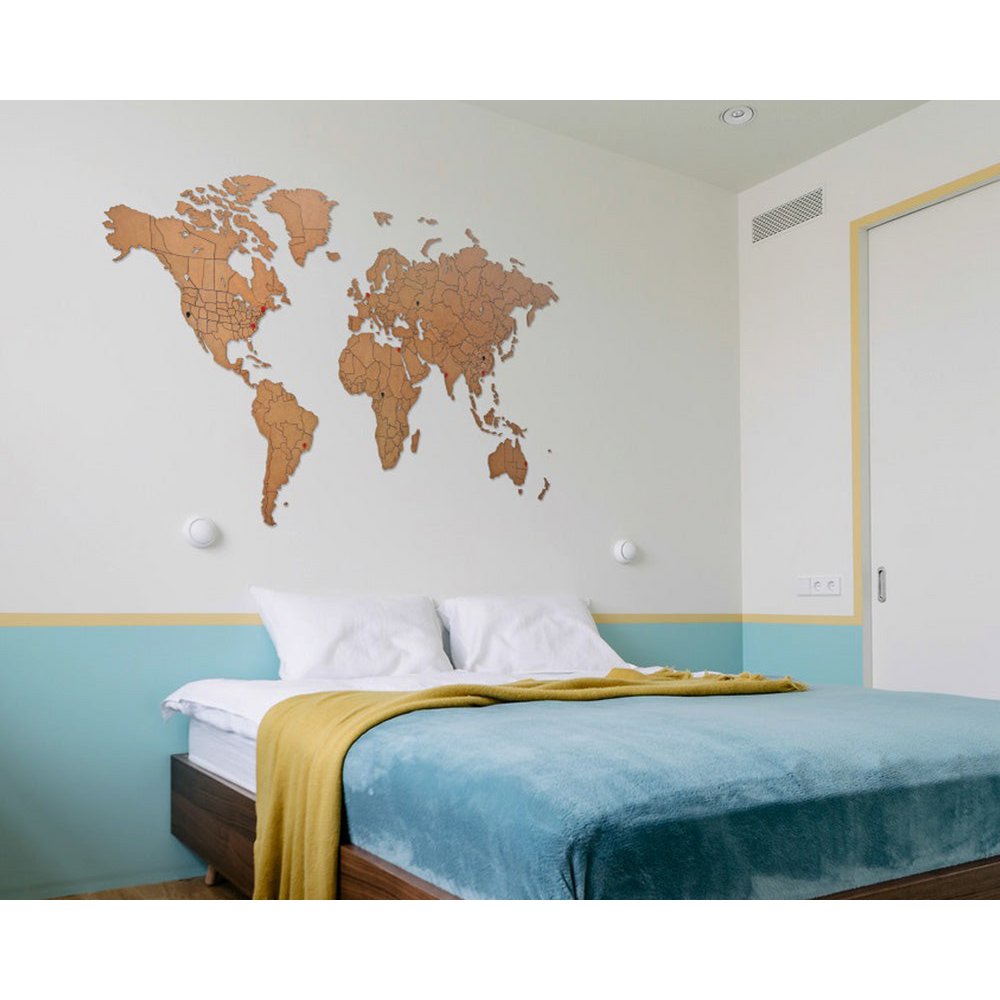 Carte du monde en bois - True Puzzle