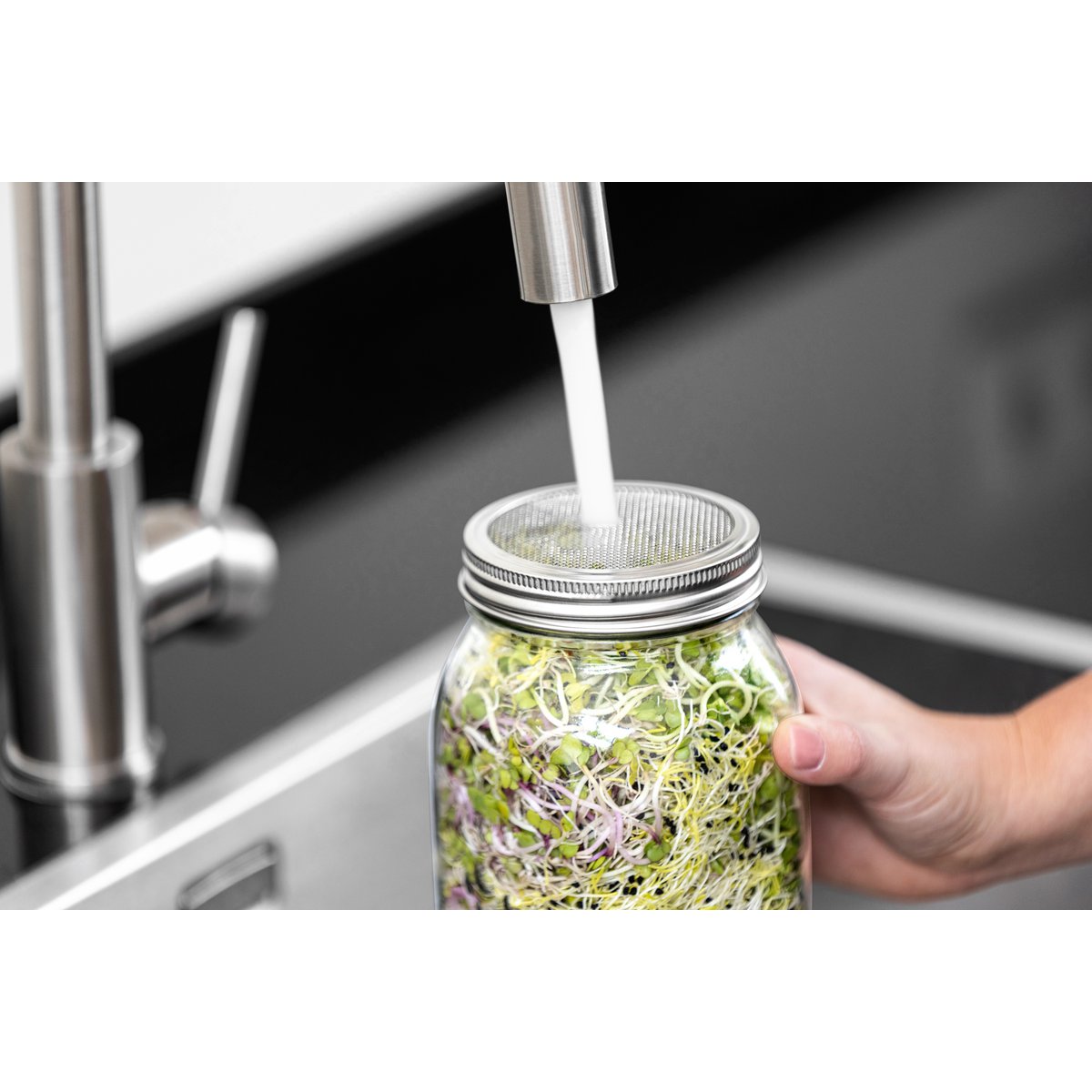 Keimglas-Set mit doppelten 1000-ml-Gläsern