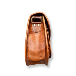 Borsa a tracolla in pelle naturale KALI 33 cm