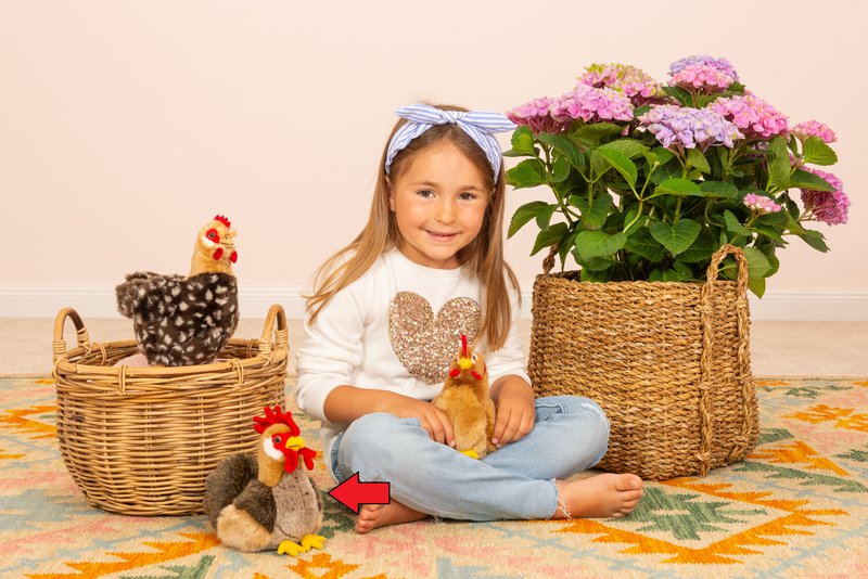 Rooster 17 cm - plush toy - soft toy