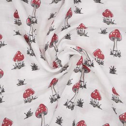 Muslindug økologisk bomuld 120x120cm • Paddehat