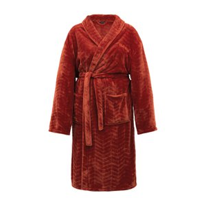 Melli Mello Heartbreaker Badjas | Roest Terra | Croco-print